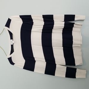 Navy Striped Sweater